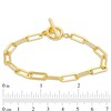 Thumbnail Image 5 of 4.7mm Paper Clip Link Chain Necklace and Bracelet Set in Solid Sterling Silver with 18K Gold Plate - 20"