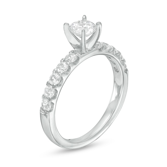 1 CT. T.w. Diamond Engagement Ring in 10K White Gold