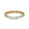 Thumbnail Image 0 of 3.0mm Citrine Eternity Band in Sterling Silver