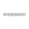 Thumbnail Image 2 of 3.0mm Lab-Created Opal Eternity Band in Sterling Silver