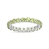 Thumbnail Image 0 of 3.0mm Peridot Eternity Band in Sterling Silver