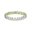 Thumbnail Image 1 of 3.0mm Peridot Eternity Band in Sterling Silver