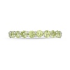 Thumbnail Image 2 of 3.0mm Peridot Eternity Band in Sterling Silver