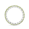 Thumbnail Image 3 of 3.0mm Peridot Eternity Band in Sterling Silver