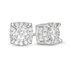 Thumbnail Image 0 of 2 CT. T.W. Diamond Cushion Frame Stud Earrings in 10K White Gold