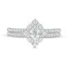 Thumbnail Image 4 of 5/8 CT. T.W. Marquise Diamond Frame Split Shank Engagement Ring in 14K White Gold