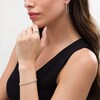 Thumbnail Image 2 of Lab-Created White Sapphire Vintage-Style Tennis Bracelet, Hoop Earrings and Ring Set in Sterling Silver  - Size 7