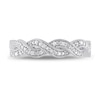 1/10 CT. T.W. Diamond Twist Vintage-Style Ring in Sterling Silver