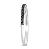 1/5 CT. T.W. Black Diamond Band in Sterling Silver