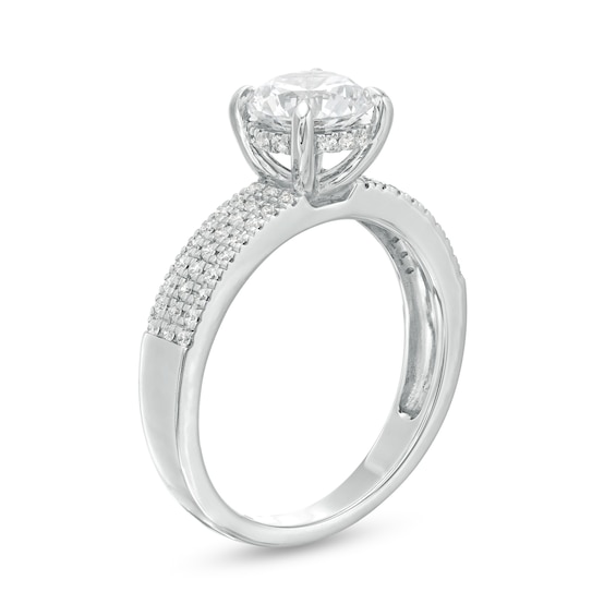 1-3/4 CT. T.w. Certified Diamond Multi-Row Engagement Ring in 14K White Gold (I/I2)