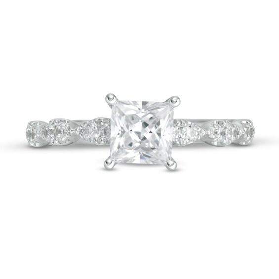 1-1/3 CT. T.w. Princess-Cut Diamond Engagement Ring in 14K White Gold
