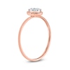 Thumbnail Image 2 of 1/5 CT. T.W. Composite Diamond Frame Promise Ring in 10K Rose Gold