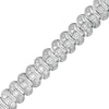 Thumbnail Image 0 of 1 CT. T.W. Diamond Cascading Tennis-Style "S" Bracelet in Sterling Silver - 7.25"