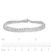 Thumbnail Image 3 of 1 CT. T.W. Diamond Cascading Tennis-Style "S" Bracelet in Sterling Silver - 7.25"