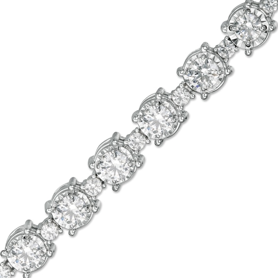 5 CT. T.w. Composite Diamond Line Bracelet in 10K White Gold