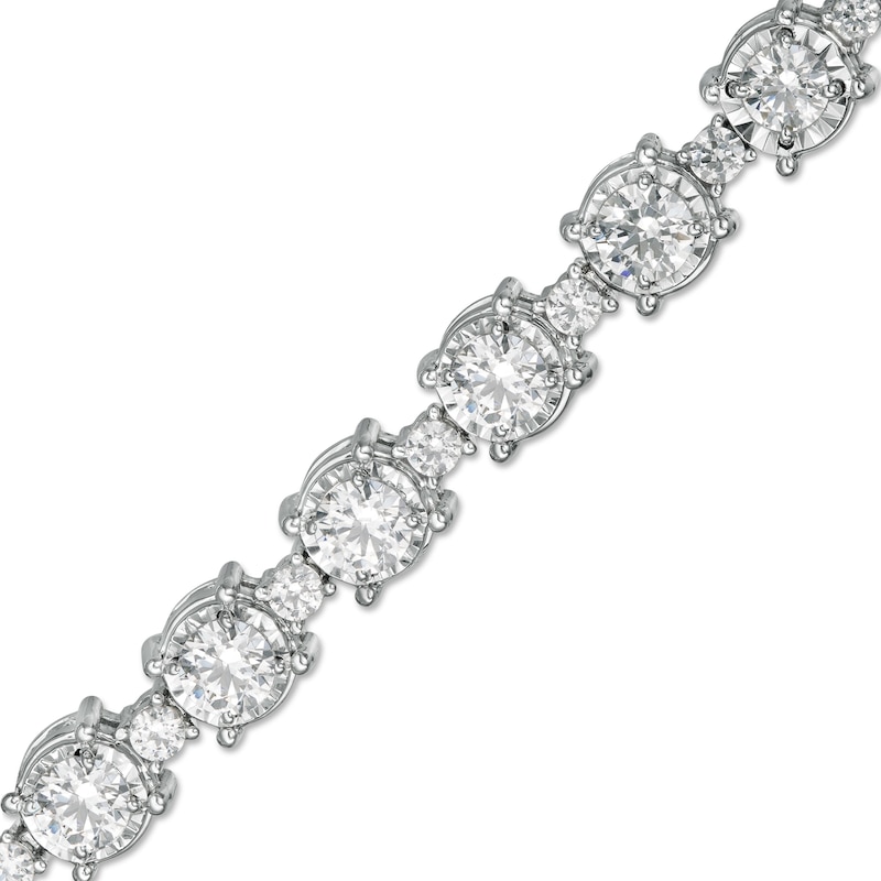 Main Image 1 of 5 CT. T.W. Composite Diamond Line Bracelet in 10K White Gold