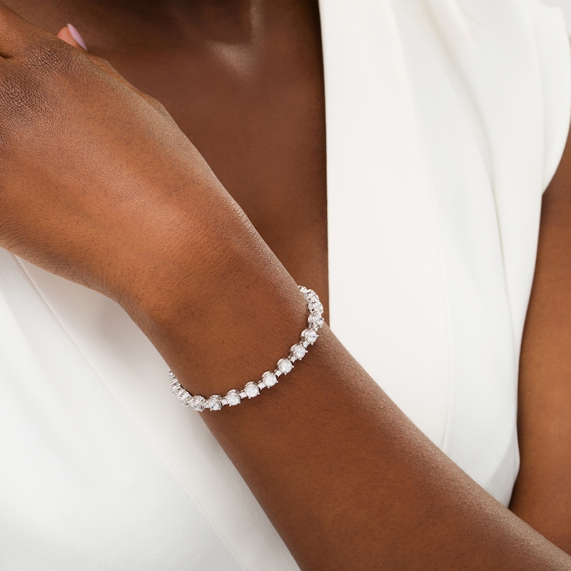Main Image 2 of 5 CT. T.W. Composite Diamond Line Bracelet in 10K White Gold