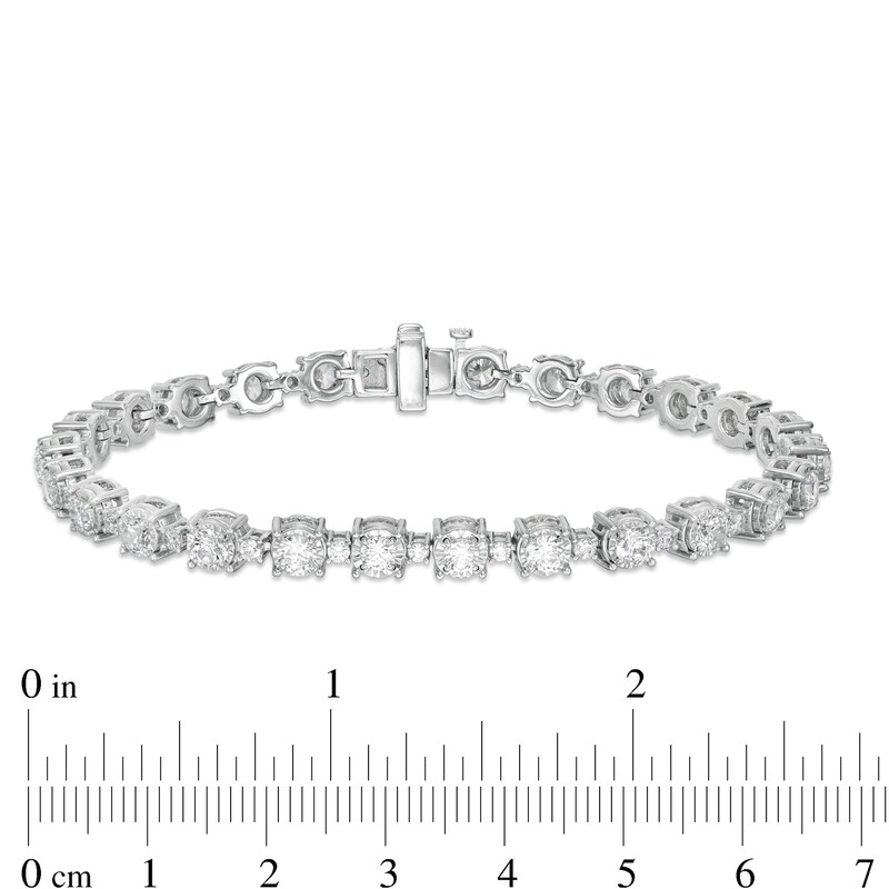 5 CT. T.W. Composite Diamond Line Bracelet in 10K White Gold