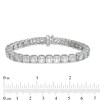 Thumbnail Image 3 of 10 CT. T.W. Diamond Square Tennis Bracelet in 10K White Gold
