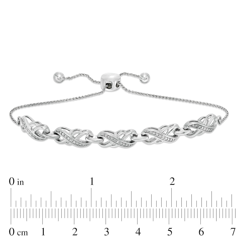 Unique Infinity Knot Double Chain Bracelet for Men in Sterling Silver