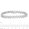 Thumbnail Image 2 of 3 CT. T.W. Diamond Cascading Tennis Bracelet in 10K White Gold