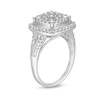 Thumbnail Image 2 of 1 CT. T.W. Composite Diamond Cushion Frame Split Shank Ring in 10K White Gold