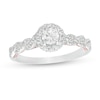 Thumbnail Image 1 of 3/4 CT. T.W. GIA-Graded Diamond Frame Vintage-Style Engagement Ring in 14K Two-Tone Gold (I/SI2)
