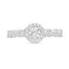 Thumbnail Image 4 of 3/4 CT. T.W. GIA-Graded Diamond Frame Vintage-Style Engagement Ring in 14K Two-Tone Gold (I/SI2)