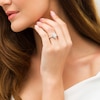 Thumbnail Image 2 of 1-3/8 CT. T.W. GIA-Graded Pear-Shaped Diamond Double Frame Vintage-Style Engagement Ring in 14K Two-Tone Gold (I/VS2)