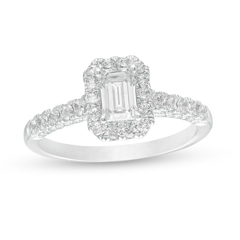 Brood Opvoeding Neerduwen 1-1/4 CT. T.W. GIA-Graded Emerald-Cut Diamond Frame Engagement Ring in 14K White Gold (I/VS2) | Zales Brood Opvoeding Neerduwen 1-1/4 CT. T.W. GIA-Graded Emerald-Cut Diamond Frame Engagement Ring in 14K White Gold (I/VS2) | Zales