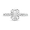 Thumbnail Image 4 of 1-1/4 CT. T.W. GIA-Graded Emerald-Cut Diamond Frame Engagement Ring in 14K White Gold (I/VS2)