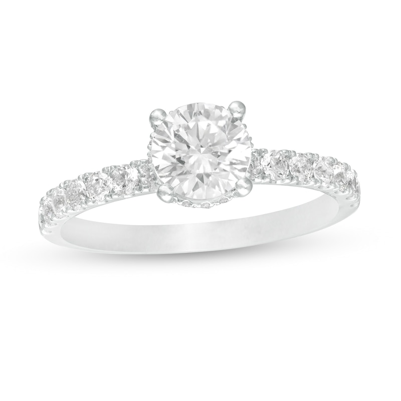 1-1/2 CT. T.W. GIA-Graded Diamond Engagement Ring in 14K White Gold (I/SI2)