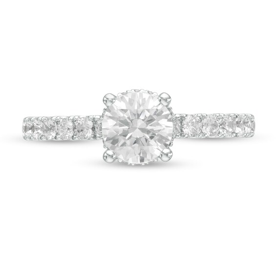 1-1/2 CT. T.w. GIA-Graded Diamond Engagement Ring in 14K White Gold (I/Si2)
