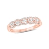 Thumbnail Image 0 of 1/3 CT. T.W. Diamond Frame Trios Anniversary Ring in 10K Rose Gold