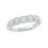 Thumbnail Image 1 of 1/3 CT. T.W. Diamond Frame Trios Anniversary Ring in 10K White Gold