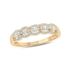 Thumbnail Image 1 of 1/3 CT. T.W. Diamond Frame Trios Anniversary Ring in 10K Gold