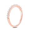 Thumbnail Image 2 of 1/4 CT. T.W. Diamond Stack Anniversary Band in 10K Rose Gold