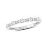 Thumbnail Image 1 of 1/3 CT. T.W. Diamond Vintage-Style Stack Anniversary Band in 10K White Gold