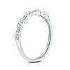 Thumbnail Image 2 of 1/3 CT. T.W. Diamond Vintage-Style Stack Anniversary Band in 10K White Gold