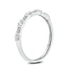 Thumbnail Image 1 of 1/3 CT. T.W. Diamond Vintage-Style Stack Anniversary Band in 10K White Gold