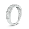 Thumbnail Image 2 of 1/2 CT. T.W. Baguette and Round Diamond Vintage-Style Anniversary Band in 10K White Gold