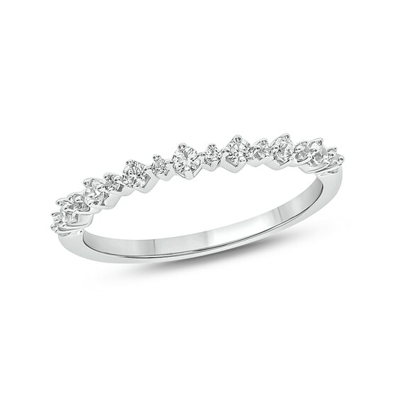 1/4 CT. T.w. Diamond Stack Anniversary Band in 10K White Gold