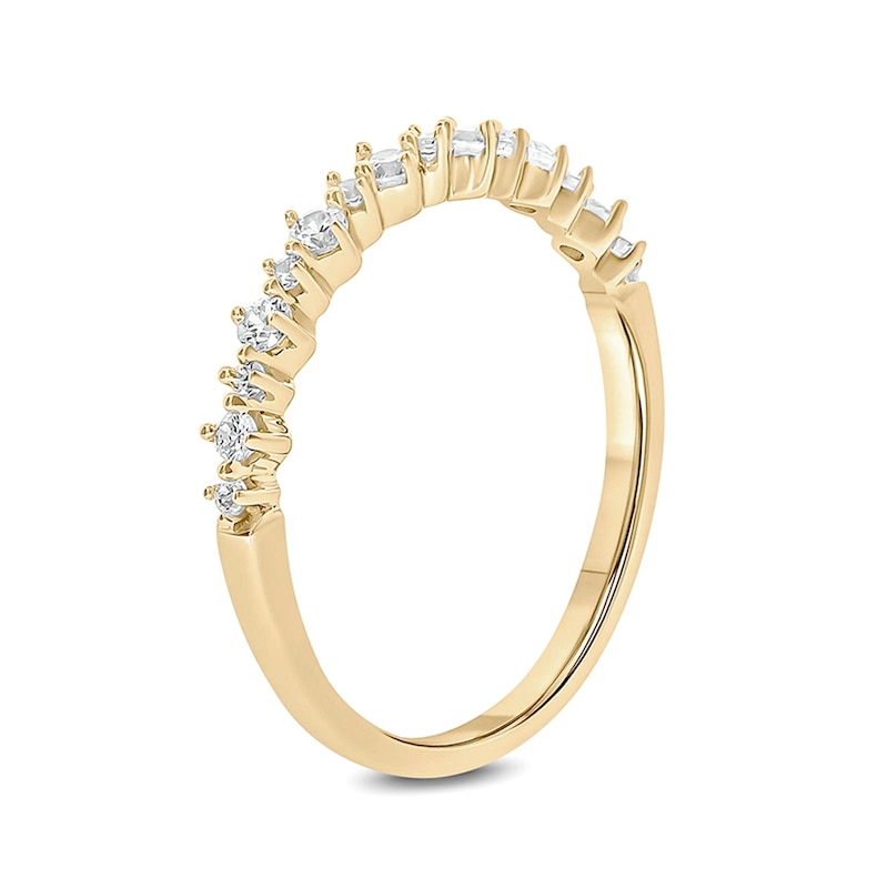 Main Image 2 of 1/4 CT. T.W. Diamond Stack Anniversary Band in 10K Gold