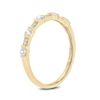 Thumbnail Image 2 of 1/3 CT. T.W. Diamond Vintage-Style Stack Anniversary Band in 10K Gold
