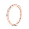 Thumbnail Image 2 of 1/3 CT. T.W. Diamond Vintage-Style Stack Anniversary Band in 10K Rose Gold
