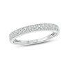 Thumbnail Image 1 of 1/5 CT. T.W. Baguette and Round Diamond Double Row Anniversary Band in 10K White Gold