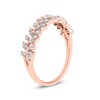 Thumbnail Image 2 of 1/2 CT. T.W. Diamond Leafy Vine Anniversary Ring in 10K Rose Gold