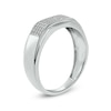 Thumbnail Image 2 of 1/3 CT. T.W. Diamond Squared Wedding Band in 10K White Gold
