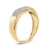 Thumbnail Image 2 of 1/3 CT. T.W. Diamond Squared Wedding Band in 14K Gold