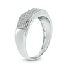 Thumbnail Image 2 of 3/8 CT. T.W. Diamond Rectangular Wedding Band in 14K White Gold